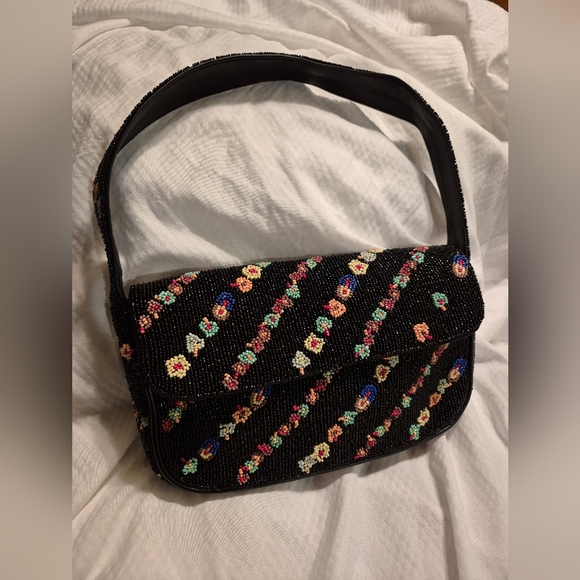 Anthropologie Fiona Beaded Women's Shoulder Bag - Picture 1 of 8